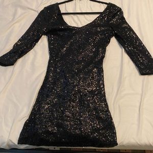 Beautiful Off the Shoulder Sequin Dress.